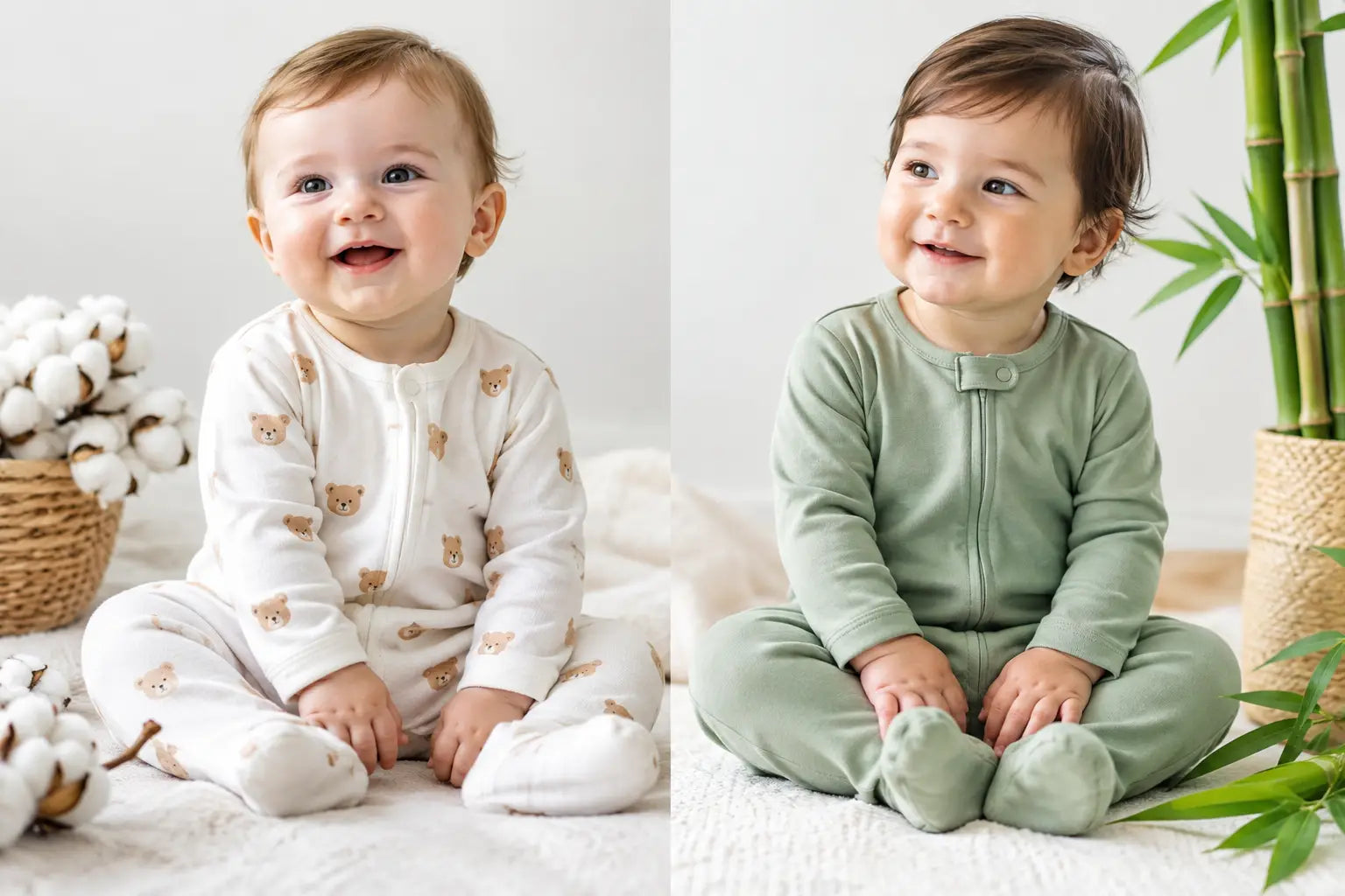 Organic Cotton vs Bamboo Pajamas for Babies