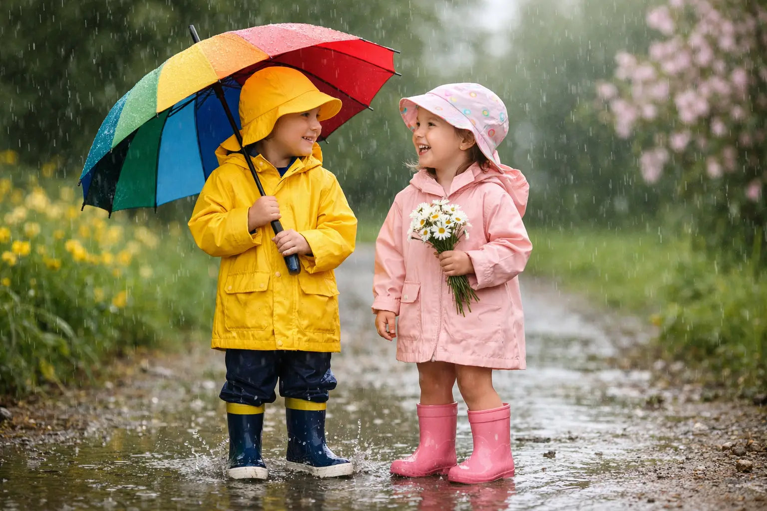 Kids Rainwear That Keeps Wet Days Beautiful