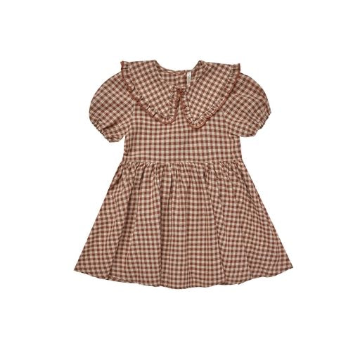 Camille Dress- Brown Gingham