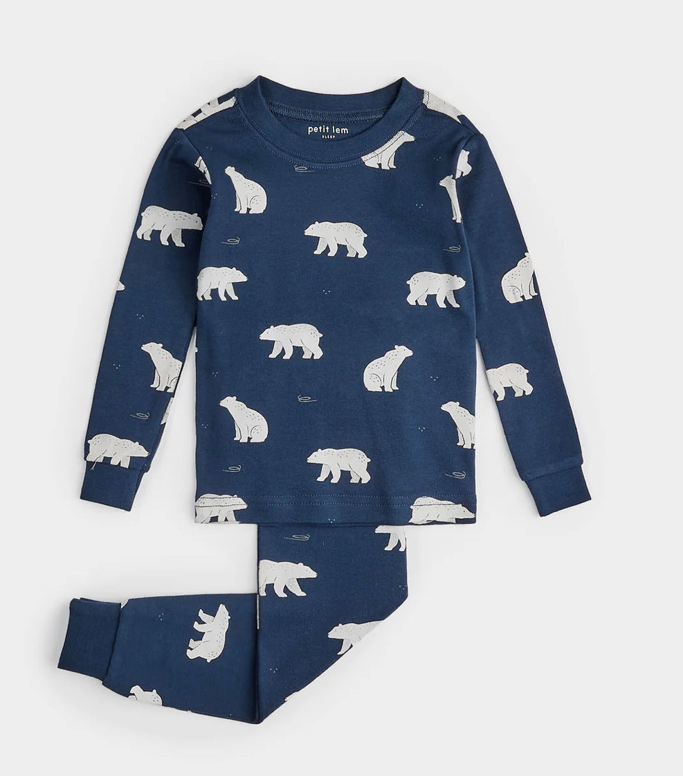 2 Piece Pajama Set - Polar Bear Print