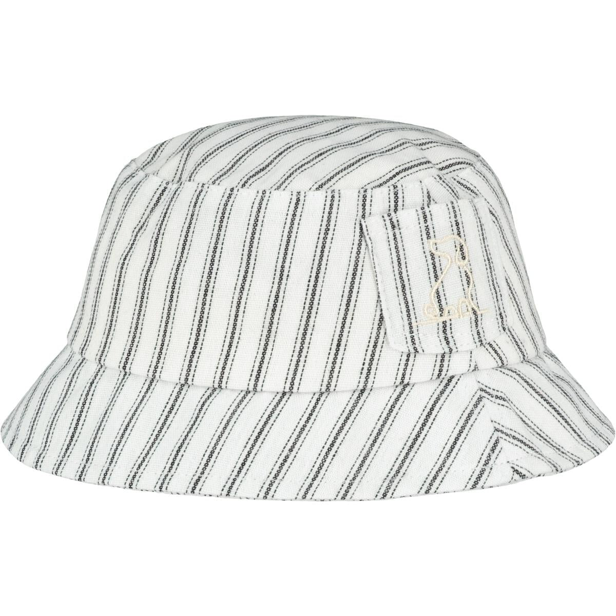 Fisherman Bucket Hat - Black/White Stripe