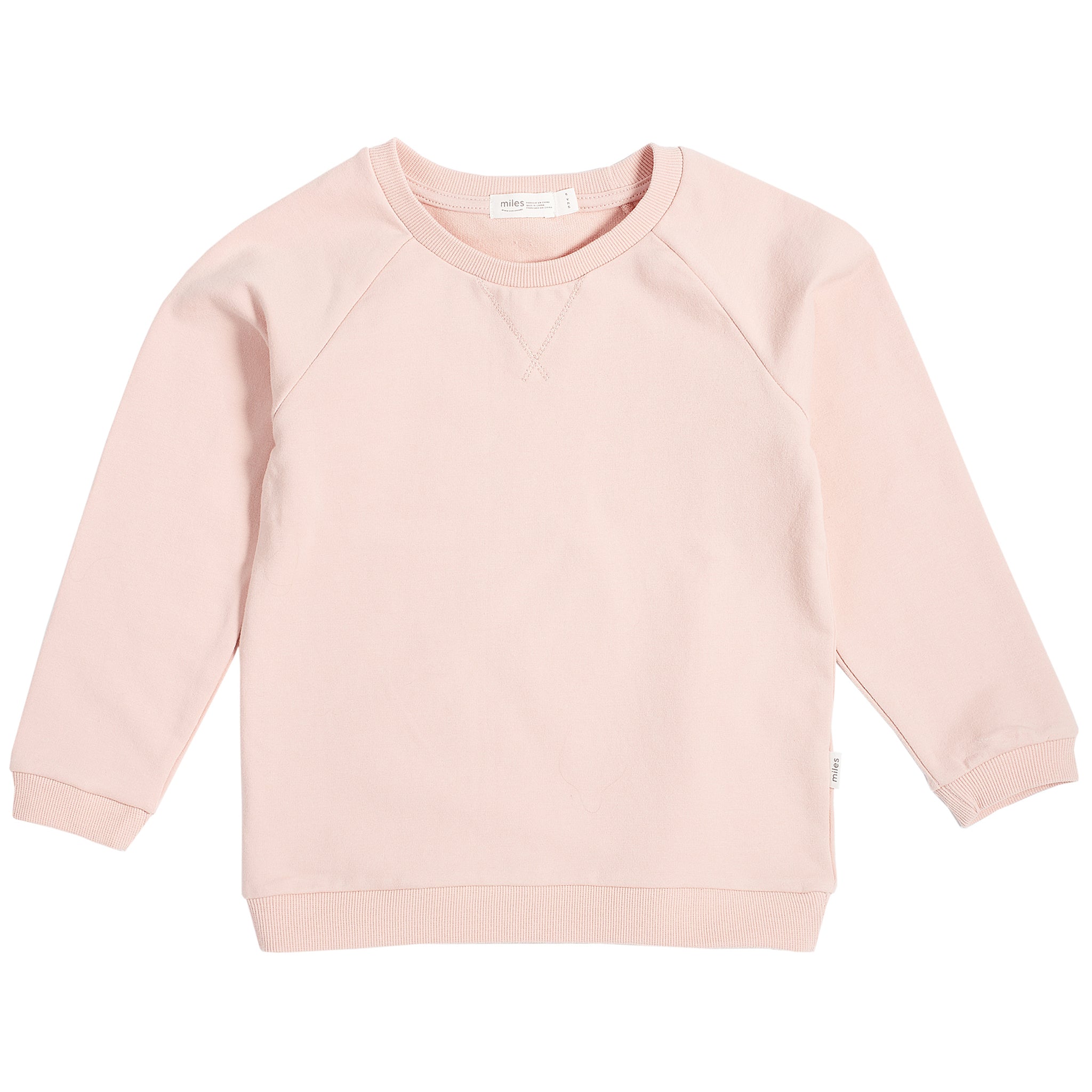 Basic Crewneck Sweatshirt- Pink