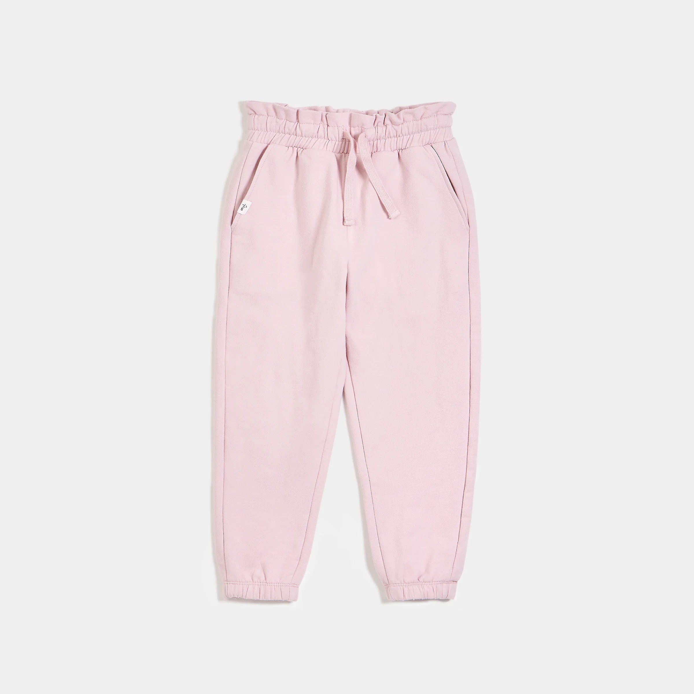 Basic Joggers - Cloudy Pink Paper bag Waist