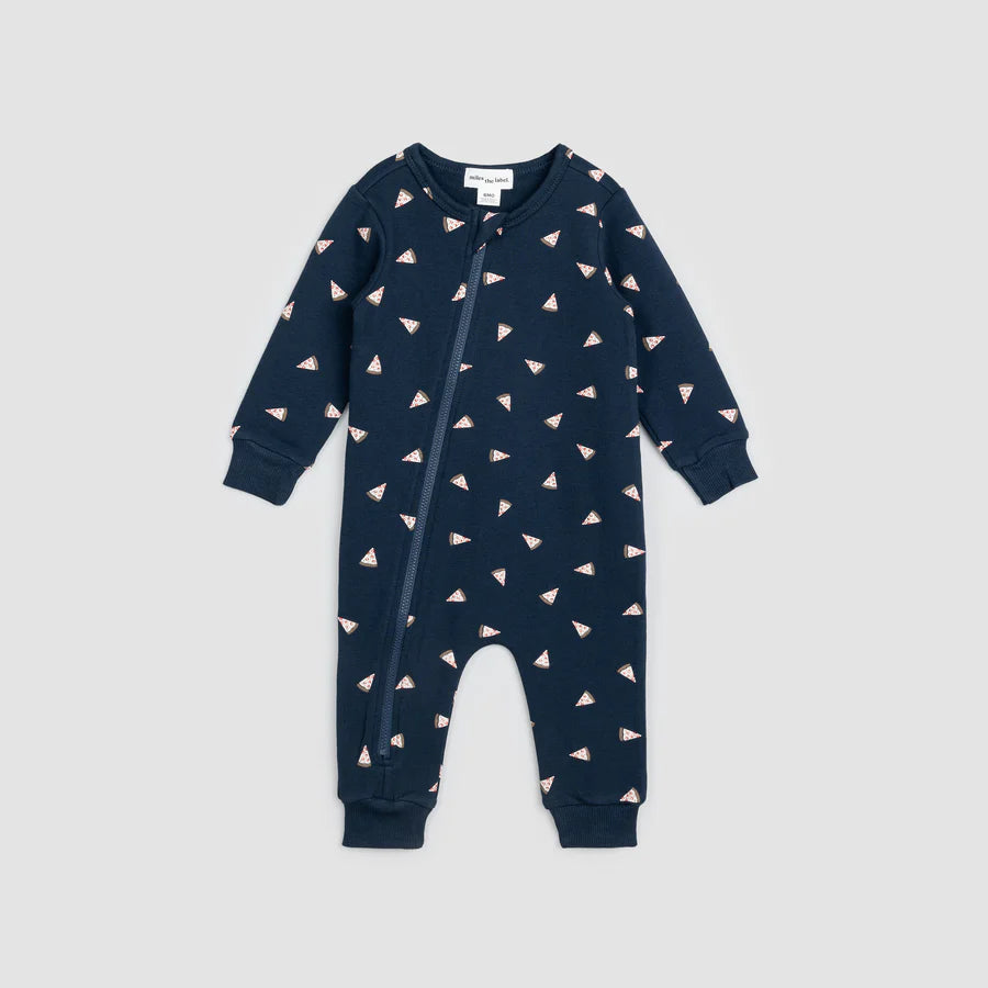 All Dressed Pizza Playsuit - Navy