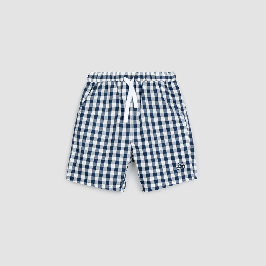 Navy 2025 gingham shorts