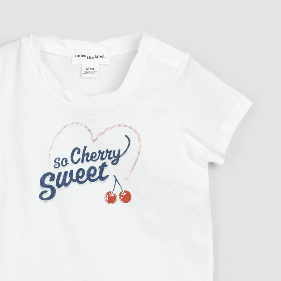 So Cherry Sweet Tee - White