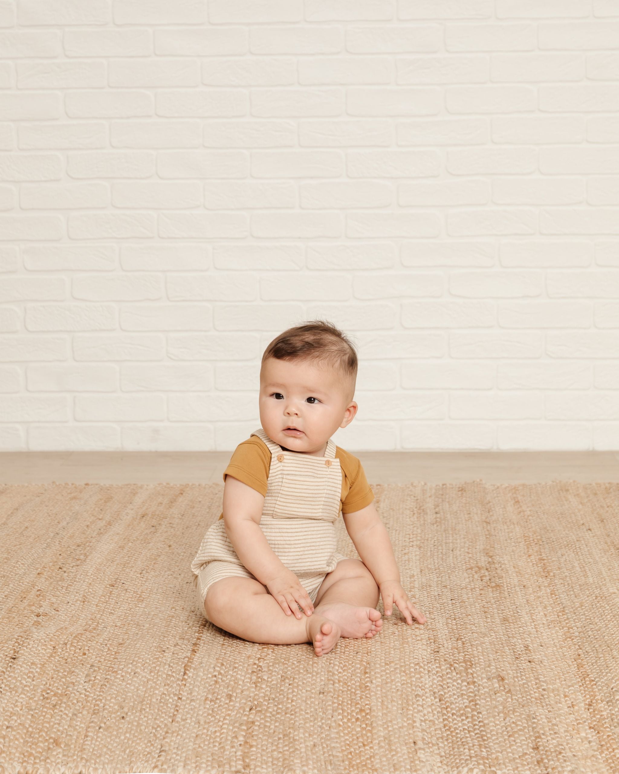 Hayes Overalls - Ocre Stripes
