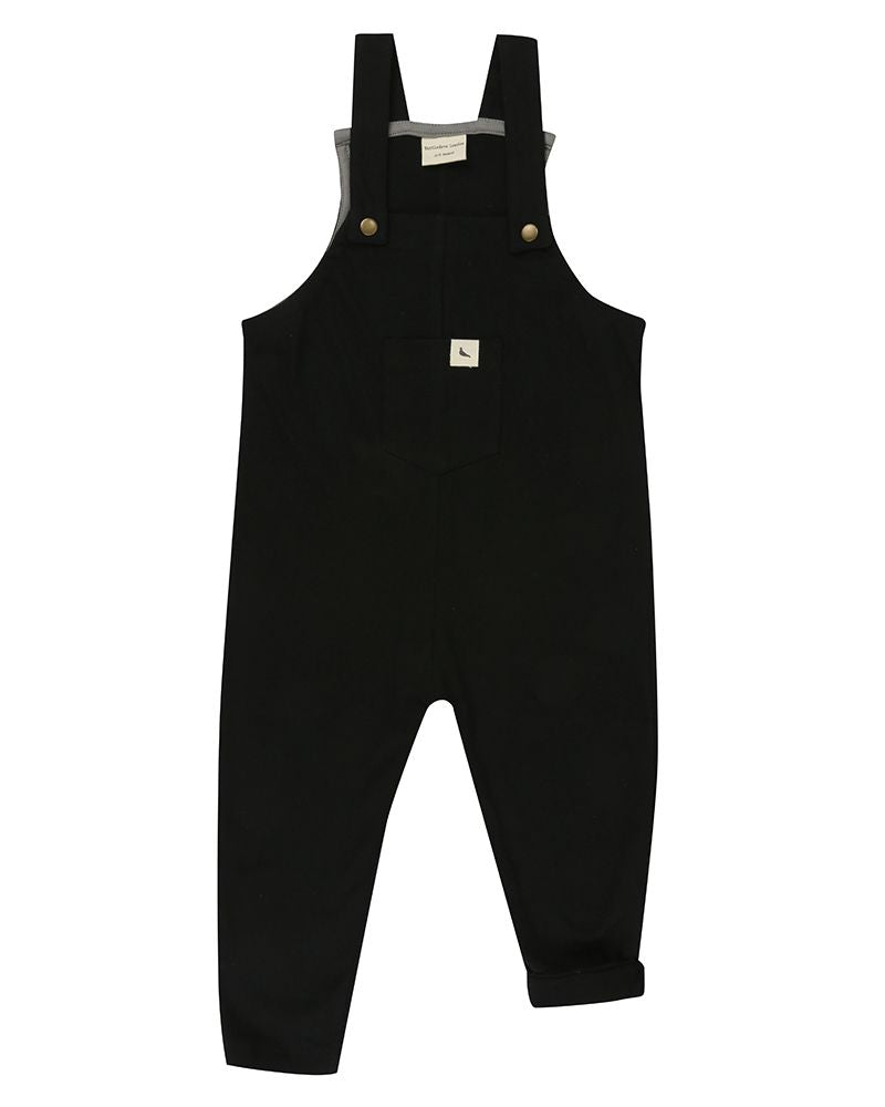 Black Easy Fit Dungaree